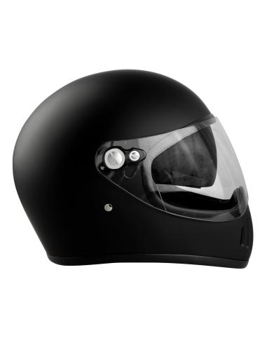 CAPACETE FACIAL COMPLETO EL MAS GAMBERRO COM ECRÃ PRETO MATE POR COSTUME IGUANA