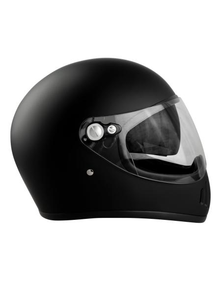 CAPACETE FACIAL COMPLETO EL MAS GAMBERRO COM ECRÃ PRETO MATE POR COSTUME IGUANA