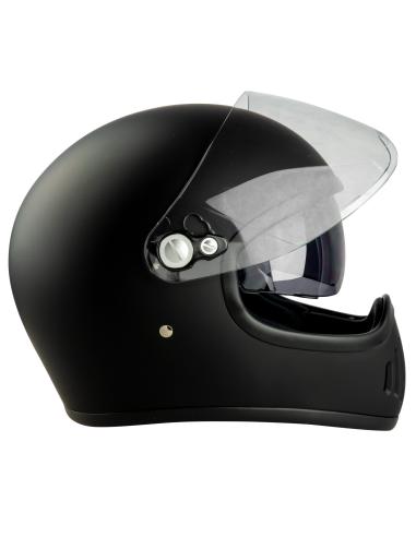 CAPACETE FACIAL COMPLETO EL MAS GAMBERRO COM ECRÃ PRETO MATE POR COSTUME IGUANA