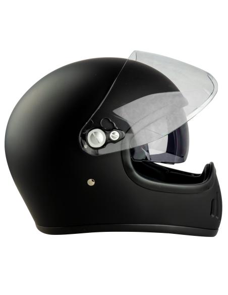 CAPACETE FACIAL COMPLETO EL MAS GAMBERRO COM ECRÃ PRETO MATE POR COSTUME IGUANA