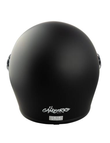 CAPACETE FACIAL COMPLETO EL MAS GAMBERRO COM ECRÃ PRETO MATE POR COSTUME IGUANA