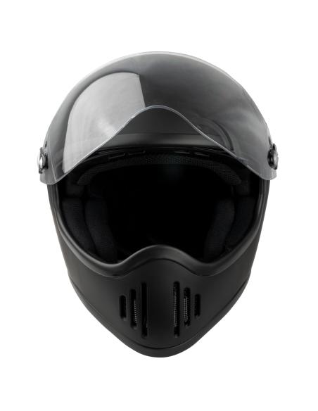 CAPACETE FACIAL COMPLETO EL MAS GAMBERRO COM ECRÃ PRETO MATE POR COSTUME IGUANA