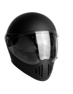 CAPACETE FACIAL COMPLETO EL MAS GAMBERRO COM ECRÃ PRETO MATE POR COSTUME IGUANA 2