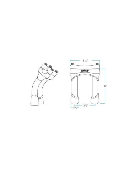 MURDOCK PB NOIR BILTWELL 15CM TOURELLES INCLINÉES (6 »)