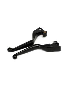 SPORTSTER 14-UP WIDE BLADE LEVERS SET BLACK