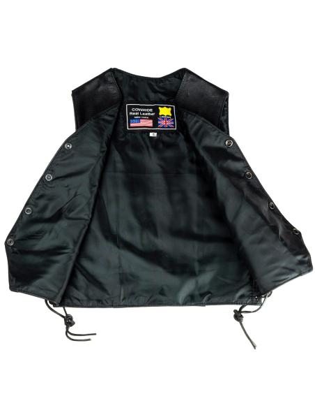 Acquista Gilet in Pelle per Bambini con Lacci Laterali a Prezzo Scontato