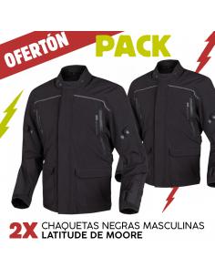 PACK 2 BLACK MEN'S LATITUDE JACKETS BY MOORE