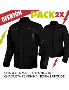 PACK 2 MEN'S AND WOMEN'S BLACK LATITUDE JACKETS BY MOORE