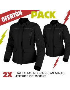 PACK 2 BLACK WOMEN'S JACKETS LATITUDE BY MOORE