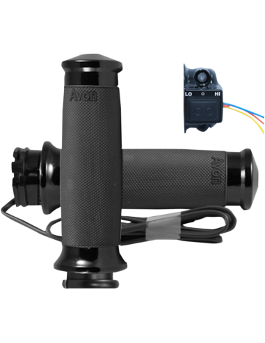 PUNHOS AQUECIDOS PARA CONTORNO DE HARLEY PRETO