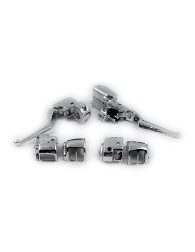Comprar Kit Mandos Manillar Cromados Bigtwin  96-13 - Xl 96-03 a precio de oferta