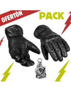 PACK GUANTES SPORT WINTER NEGROS Y CAMPANA GUARDIAN