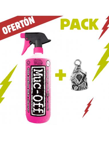 PACK MUC-OFF MOTORCYCLE CLEANER 1L AND DEATH GUARDIAN BELL