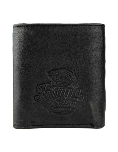 PORTEFEUILLE EN CUIR IGUANA CUSTOM COLLECTION AVEC FERMETURES À BOUCLE