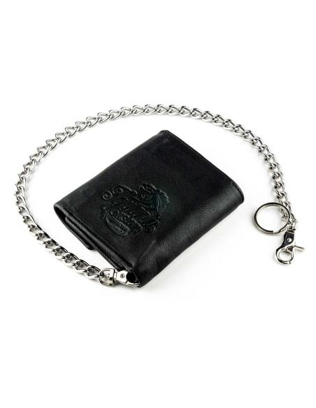 LEATHER WALLET WITH CLASPS IGUANA CUSTOM COLLECTION