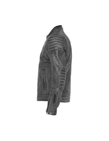 Acquista Giacca in Pelle Traforata John Doe Storm Grigio a prezzo scontato