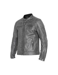 VESTE EN CUIR PERFORÉ JOHN DOE STORM GRIS 2