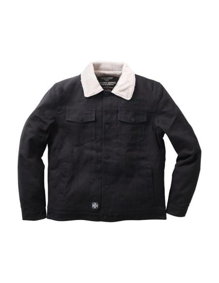 Comprar Chaqueta Sherpa West Coast Choppers Black Canvas a precio de oferta