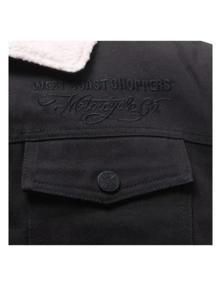 JAQUETA SHERPA WEST COAST CHOPPERS BLACK CANVAS