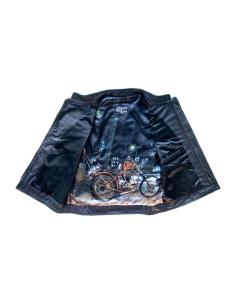 VEST 13-1/2 NIGHT RIDER BLACK LEATHER 2