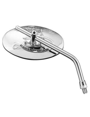 Comprar Espejo Oval Live To Ride Cromado Japonesas a precio de oferta