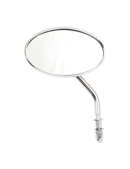 REVERSIBLE CHROME OVAL MIRROR FOR HARLEY DAVIDSON
