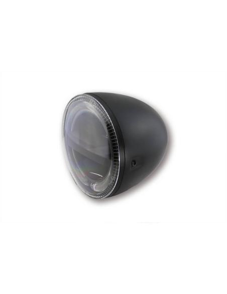 FAROL DE CHUMBO DE 5 3/4" DE POLEGADA CÍRCULO HOMOLOGADO PRETO