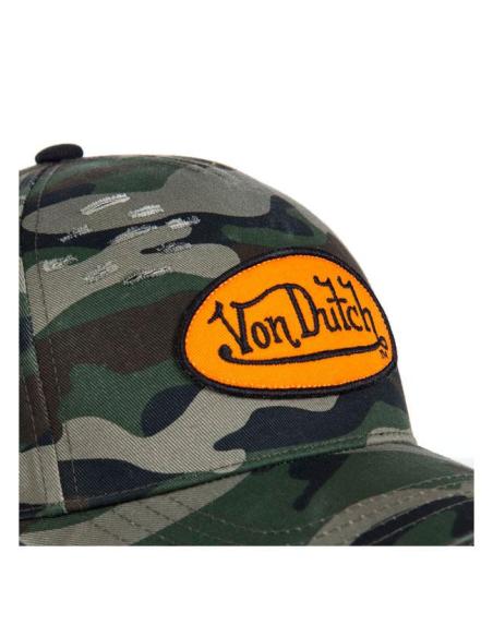 Acquista Cappellino Von Dutch Baseball Camo Logo Arancione a prezzo scontato