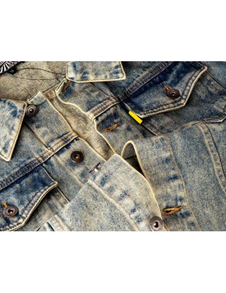 WASHED BLUE DENIM VEST MCS