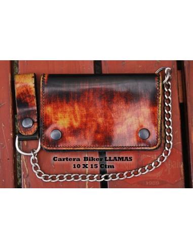 Comprar Cartera Con Cadena Old-Rat Efecto Llamas a precio de oferta