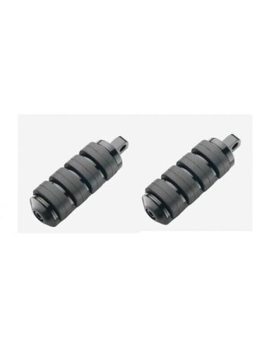 Comprar Estriberas Para Harley Negras Con Gomas Grandes a precio de oferta
