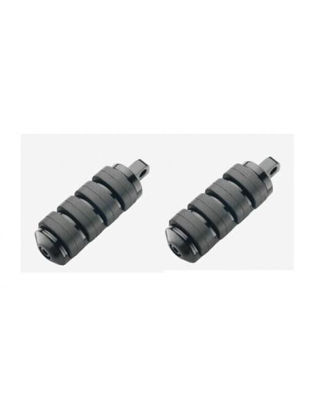 Comprar Estriberas Para Harley Negras Con Gomas Grandes a precio de oferta