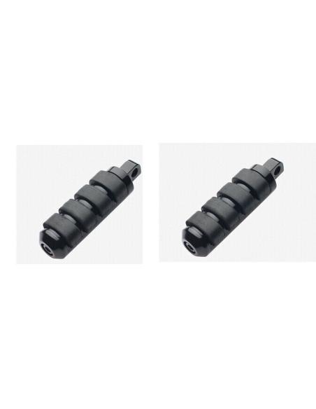 Comprar Estriberas Para Harley Negras Con Gomas Medianas a precio de oferta