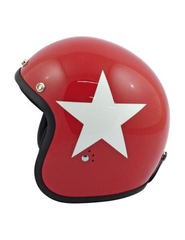ORIGINAL VERMELHO ESTRELA INTERIOR BANDIDO BANDIDO CAPACETE jet