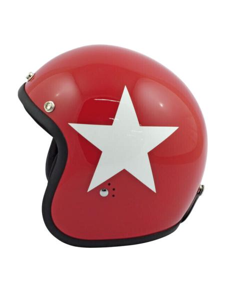 ORIGINAL VERMELHO ESTRELA INTERIOR BANDIDO BANDIDO CAPACETE jet