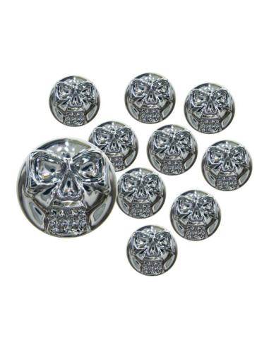 COBERTURAS CROMADAS DE CAVEIRA PARA PARAFUSO ALLEN DE 5/16 POLEGADAS