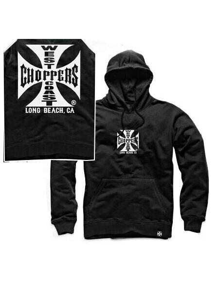 HODDIE HOODIE BLACK ORIGINAL HOODIE WEST COAST CHOPPERS