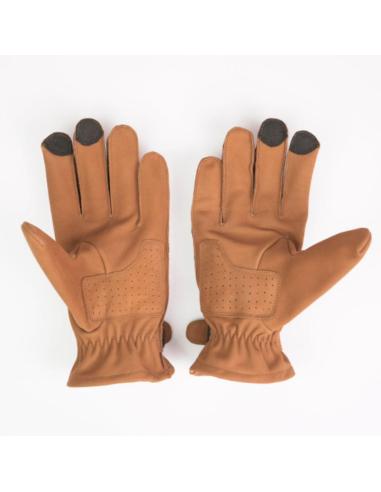 GANTS EN CUIR BRUN IMPERMÉABLE TEXAS MAN BY CITY