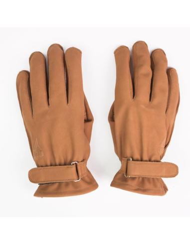 GANTS EN CUIR BRUN IMPERMÉABLE TEXAS MAN BY CITY