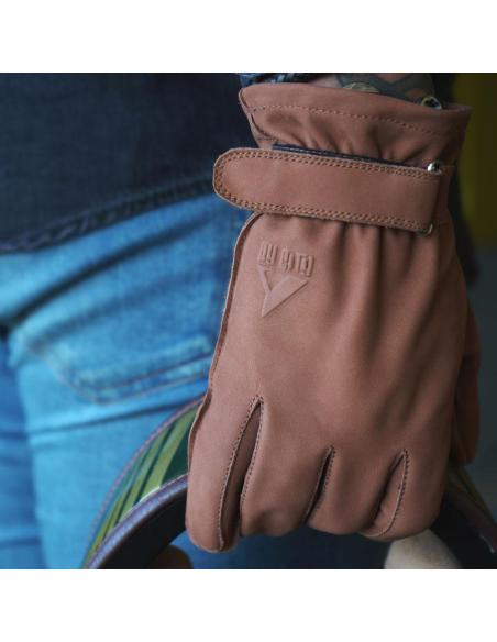 Comprar Guantes Marrones De Piel Impermeables Texas Man De By City a precio de oferta