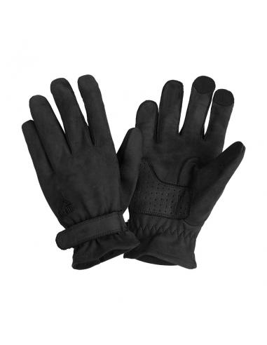 BLACK WATERPROOF LEATHER GLOVES TEXAS MAN BY CITY