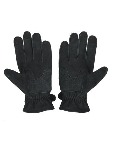 LUVAS DE COURO PRETO IMPERMEÁVEL TEXAS MAN BY CITY