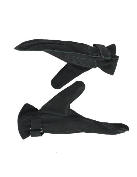 GANTS EN CUIR NOIR IMPERMÉABLE TEXAS MAN BY CITY