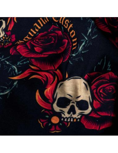 Comprar Braga Tunnel Multifunción Fire Roses And Skulls a precio de oferta