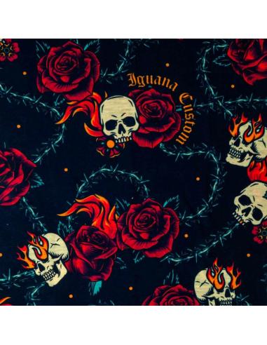 Comprar Braga Tunnel Multifunción Fire Roses And Skulls a precio de oferta