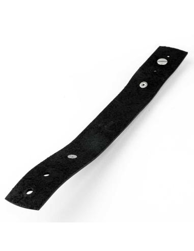 24 CM ADJUSTABLE BLACK LEATHER BRACELET