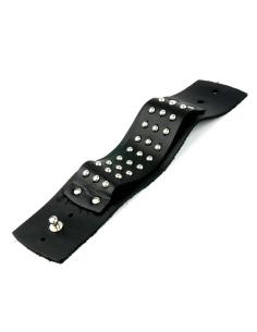 LEATHER BRACELET WITH ROUND STUDS OF 23 CM. 2