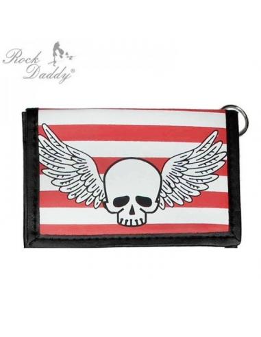 PORTEFEUILLE BARS SKULLS AND WINGS