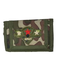 Comprar Cartera De Lona Mimetizada Bordado Army a precio de oferta