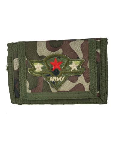 Portefeuille En Toile Camouflage Brodé Airforce | Prix Promo